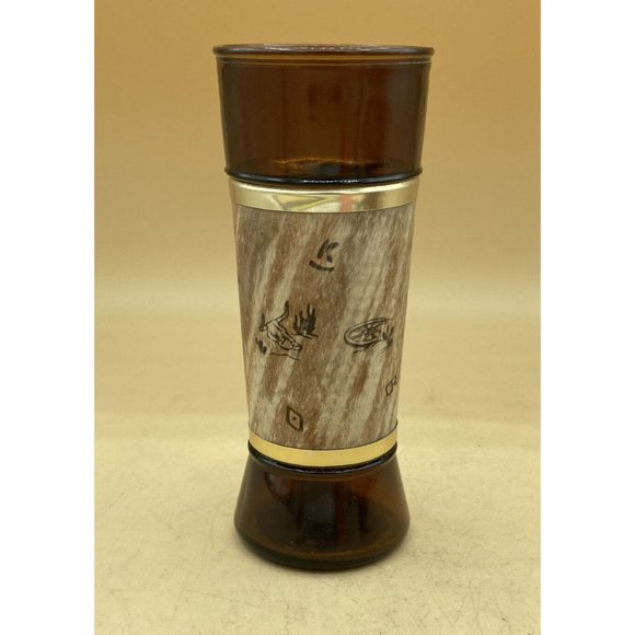 Siesta Ware Vintage MCM Western Tiki Barware Walnut Sleeve Beer Glass & Mug - Picture 5 of 16